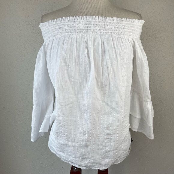 NWT INC International Concepts White Top Size M - Picture 1 of 6